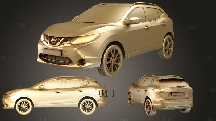 Nissan Qashqai 2014 3d stl модель для ЧПУ